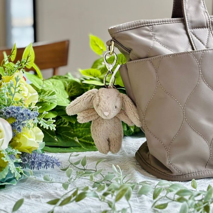 Bashful Beige Bunny Bag Charm02