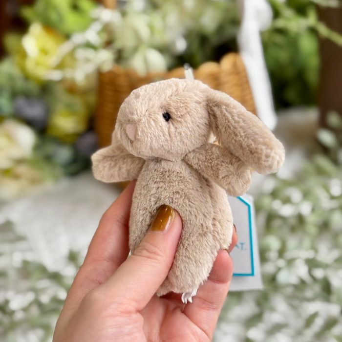 Bashful Beige Bunny Bag Charm04