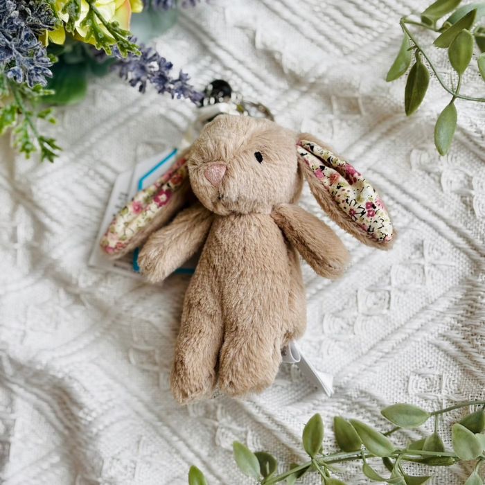 Blossom Beige Bunny Bag Charm03