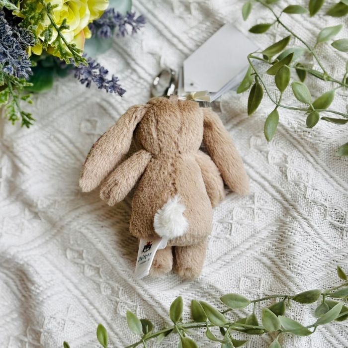 Blossom Beige Bunny Bag Charm04
