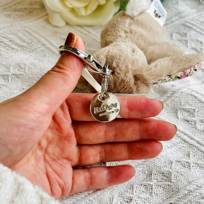 Blossom Beige Bunny Bag Charm08
