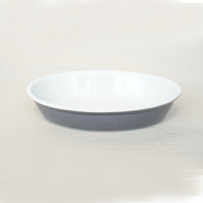 PL-COOK オーバルプレート グラタン皿 グレー