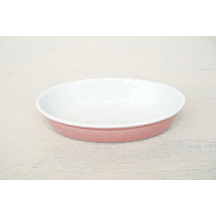 PL-COOK オーバルプレート グラタン皿 ピンク