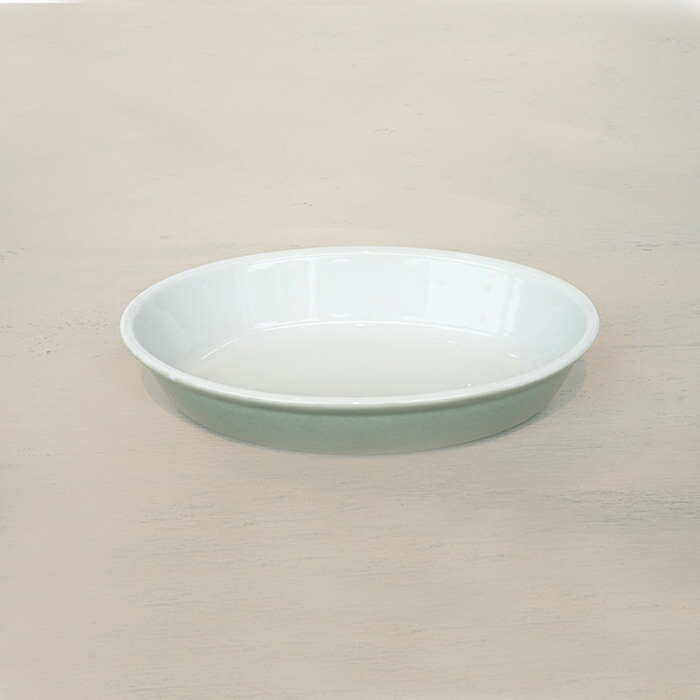 PL-COOK オーバルプレート グラタン皿 グリーン