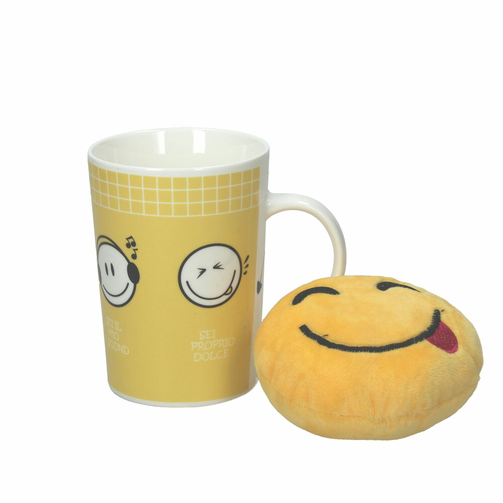 EMOTICON マグカップ スマイル＆イエロー
