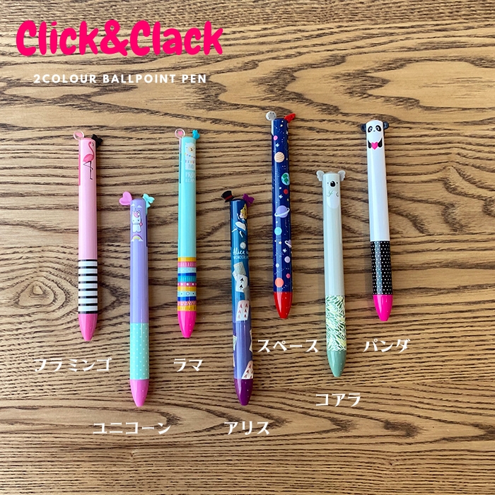 Click&Clack 2色ボールペン　フラミンゴ05