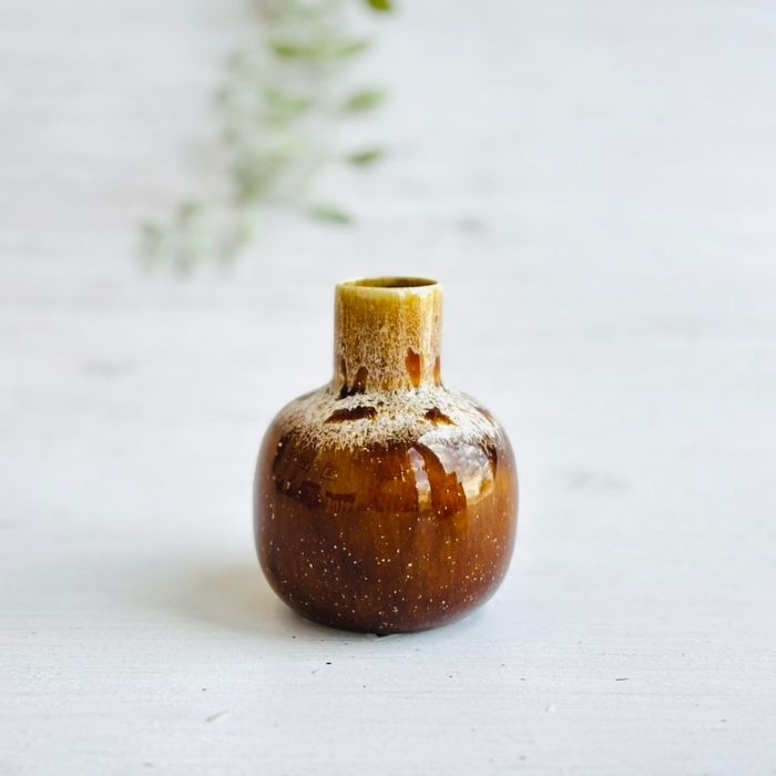 CHUBBY VASE キャメル03