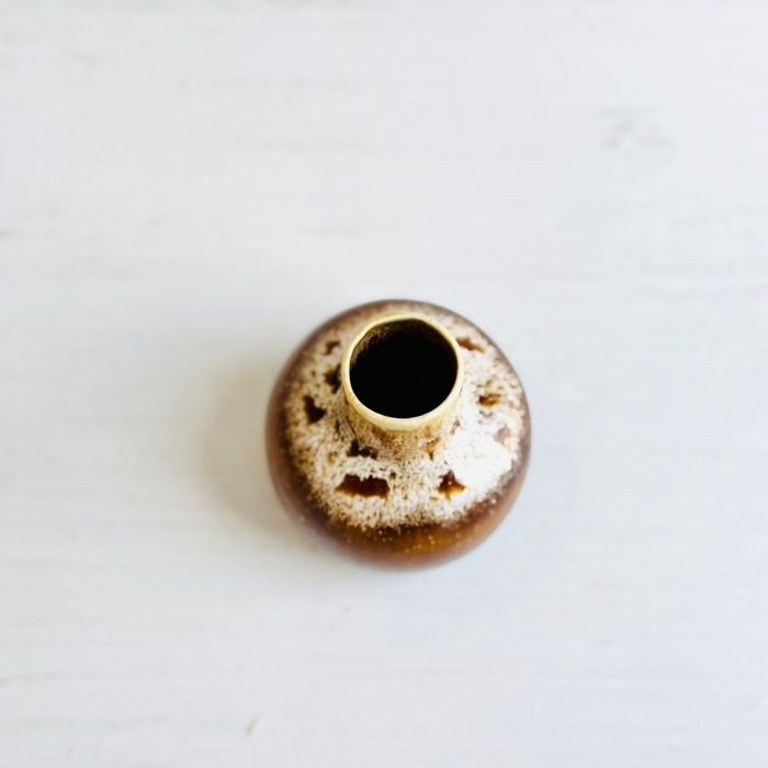 CHUBBY VASE キャメル04