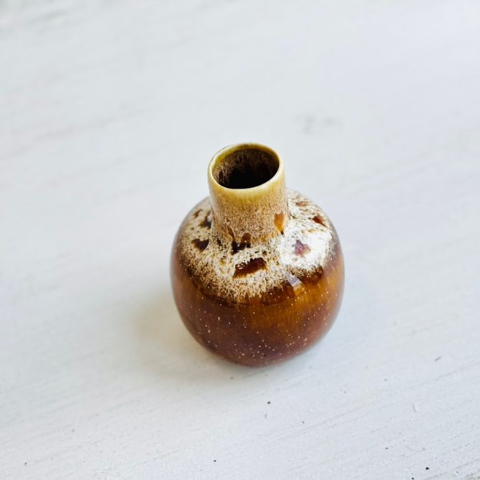CHUBBY VASE キャメル05