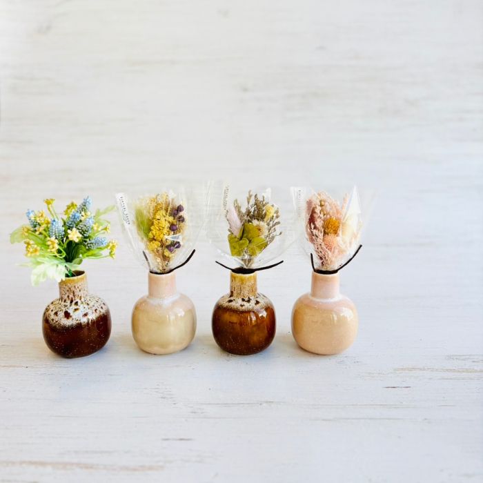 CHUBBY VASE キャメル08