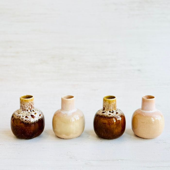 CHUBBY VASE キャメル09