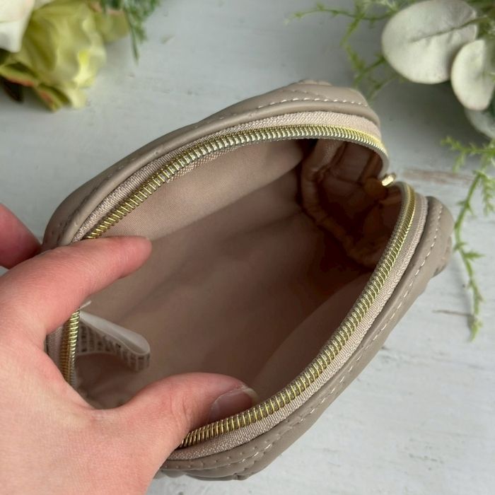 ポーチ メイクポーチ 化粧ポーチ キルト ロージア グレージュ05