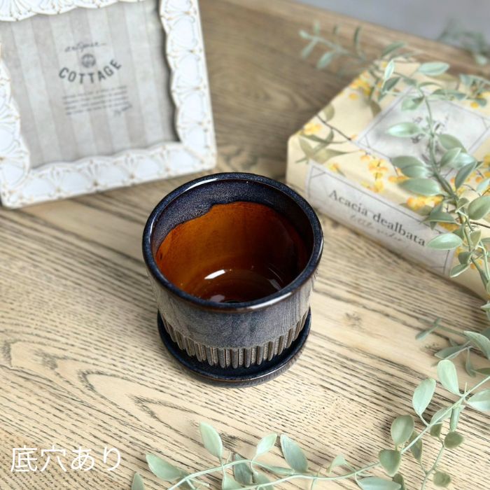 STREAK Pot&Saucer Graynavy04