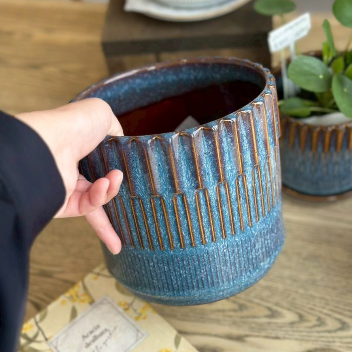 BRANCH　pot&saucer M Blue05