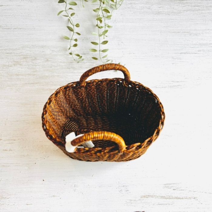 UTILE オーバルハンドルバスケット S ブラウン05