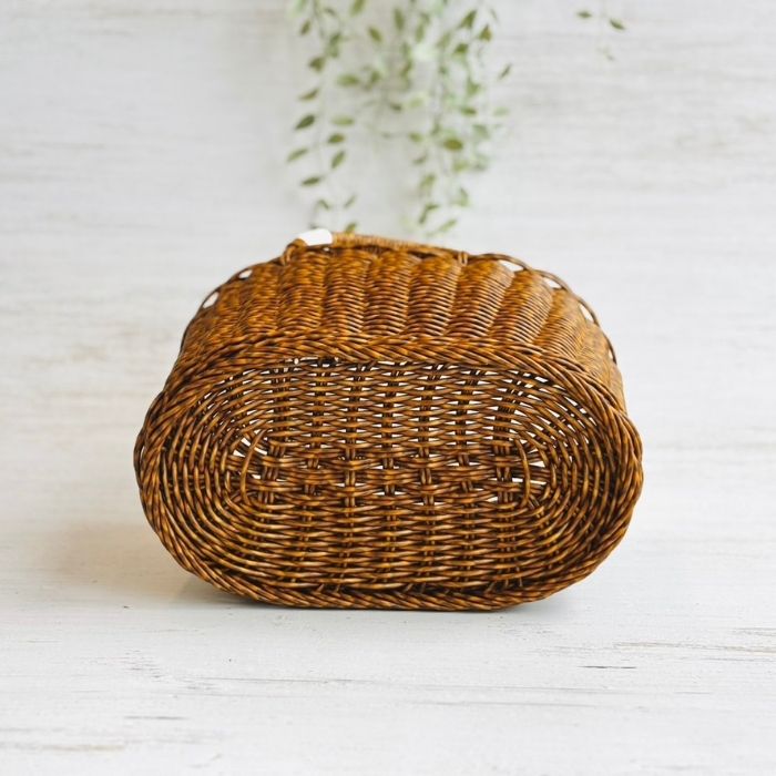 UTILE オーバルハンドルバスケット S ブラウン06