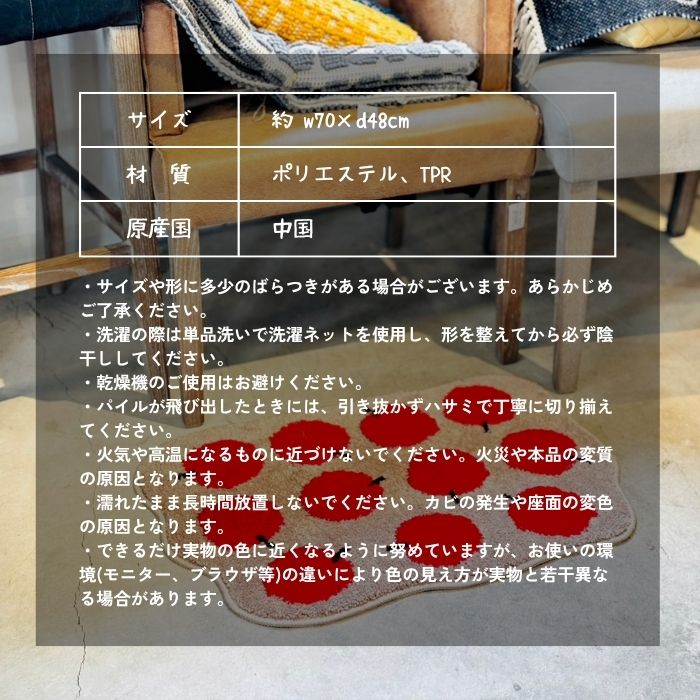 フルーツフロアマット EIBORIE アップル06