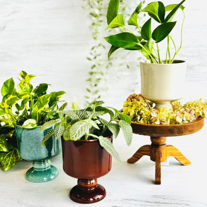 Sceneryvase スタンドポット アイボリー07