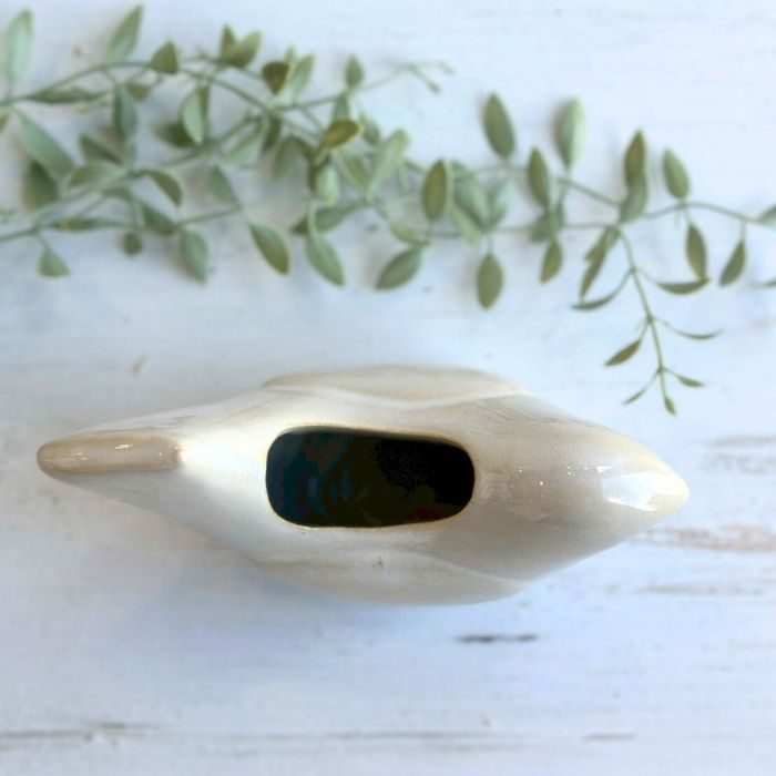 Sceneryvase バードフラワーベース L アイボリー04