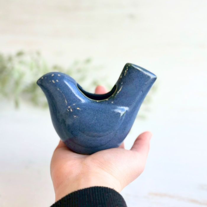 Sceneryvase バードフラワーベース S ブルー03