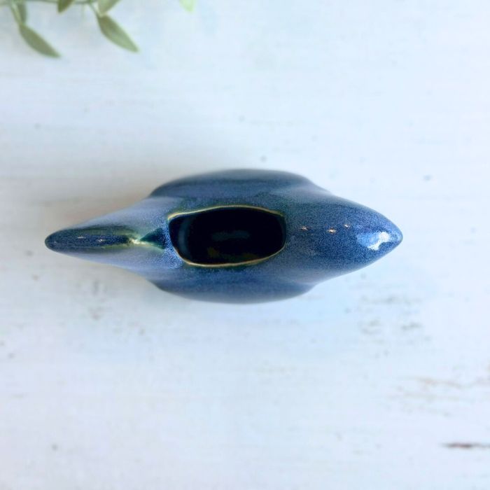 Sceneryvase バードフラワーベース S ブルー04