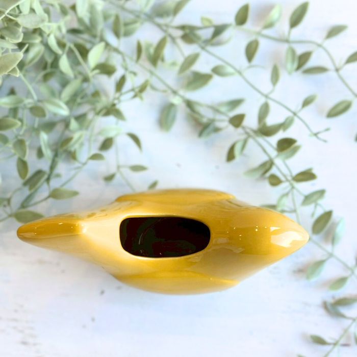 Sceneryvase バードフラワーベース L イエロー04