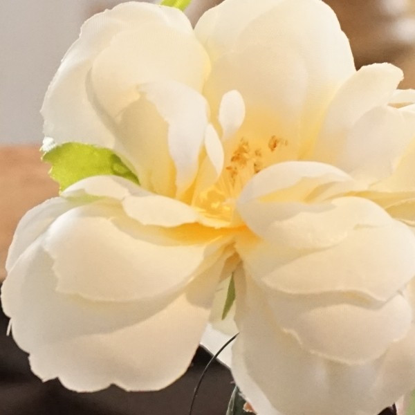 造花 シングルミニ クリームホワイト01